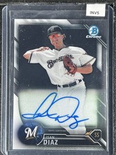 Diaz, Isan - 2016 Bowman Chrome Prospect - Autograph - INV5
