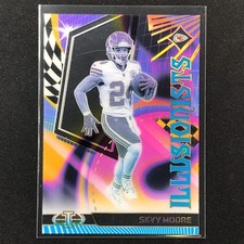 2023 Illusions Football Skyy Moore Illusionists Light Blue 40/299 #9