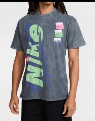 Nike Sport Sportswear M90 Vintage Loose Fit T-Shirt Anthracite Size M HV9805-060