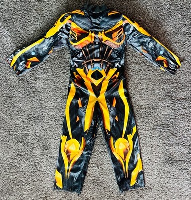 Transformers Bumblebee Muscle Child's Costume, Padded Muscles Size 3T/4T
