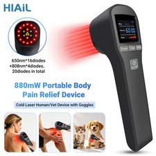 650nm 808nm Low Level Laser Red Light Therapy Device for Human/Dogs Pain Relief