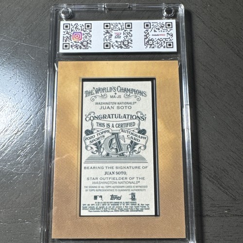 Juan Soto 2020 Topps Allen & Ginter Framed Mini Autograph Auto! NATIONALS!!! - Bild 3 von 6