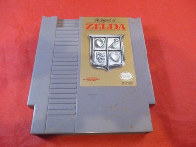 The Legend of Zelda Nintendo Entertainment System 1987 NES game WORKS! Grey #C