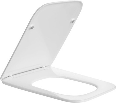 Quadratischer Soft Close WC-Sitz Slim Schnellverschluss Easy Clean mit Top Fix Adjusta