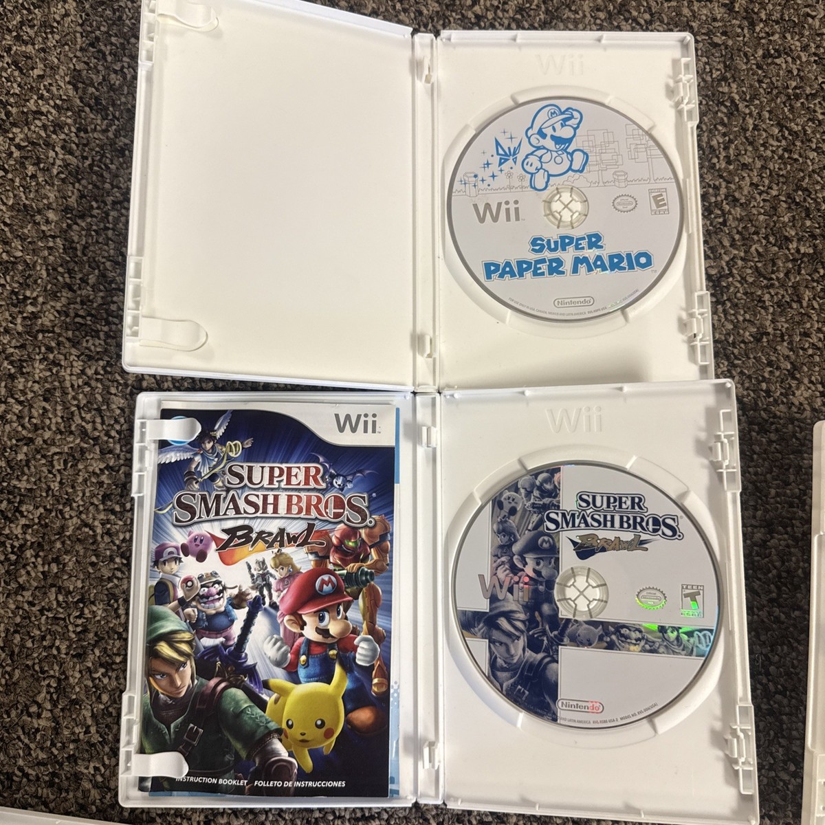 Lot Of 7 Nintendo Wii Games Complete! Super Smash Bros Brawl