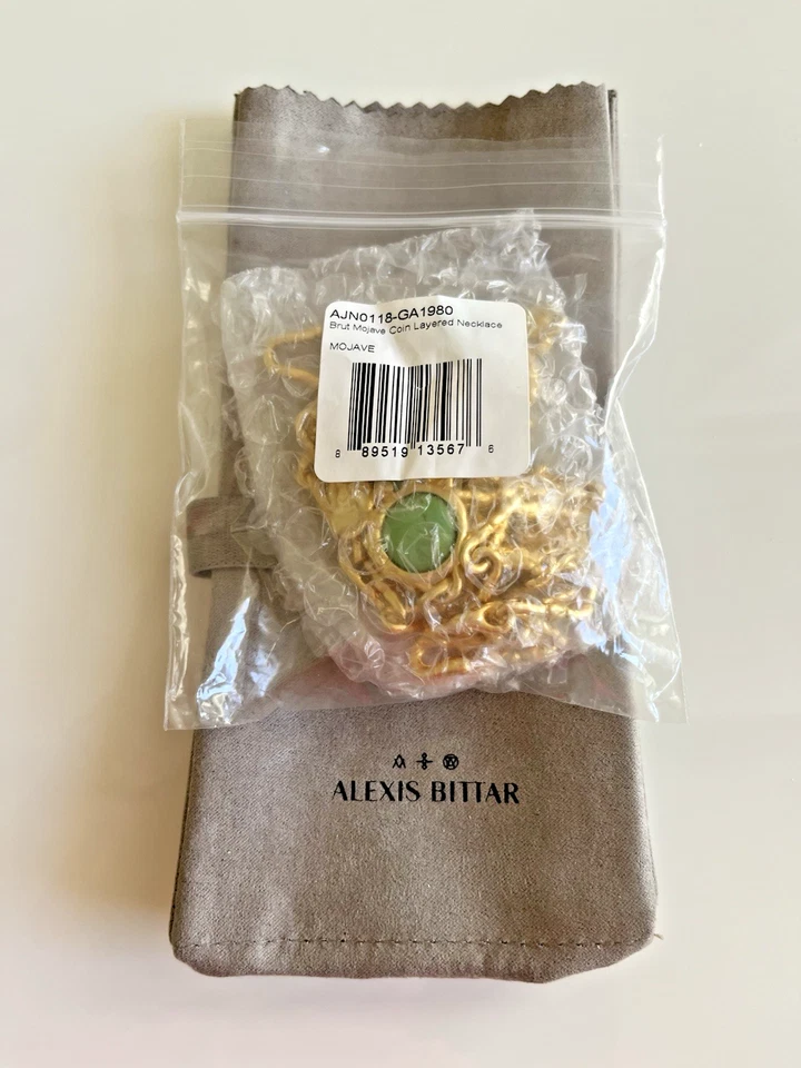 Alexis Bittar Brut Mojave Coin Double Layered Necklace   NWT $695.00 - Image 3 of 4