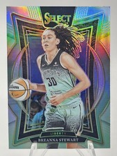 2025 Panini Select WNBA Concourse Breanna Stewart #82 Silver Holo Prizm Liberty