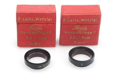 Leitz Leica Close-Up Attachment Set ELPRO 1 ELPIK 2 Elmar5cm