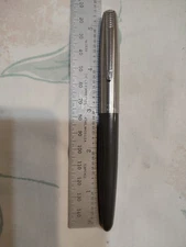 Parker 21 Special Chrome Cap Grey Barrel Fine Stainless Steel Nib Fountain Pen