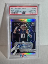 2021 Panini Donruss Optic Elite Series Rookies auto Mac Jones  /99  PSA 10 49ERS
