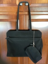 Talbots Black Laptop Bag Nylon Business Computer Carry Case Shoulder Bag