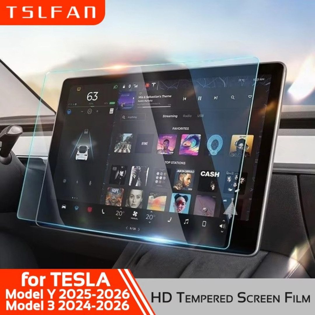 Dash Screen Protector for Tesla Model Y Juniper 2025-2026 Tempered Glass Cover