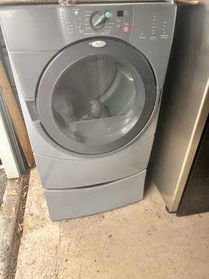 Whirlpool Duet CGM2795JQ Gray Front-Loading Natural Gas Vented Dryer