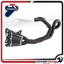 Termignoni Scarico completo D163 Carbonio collettori neri Ducati Diavel 11-17