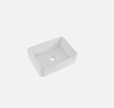 NWT Rectangle Uimoso Ceramic Vessel Sink 19x14.7" Bathroom Vanity Bowl Counterto