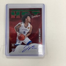2022-23 Panini NBA Hoops Hot Signatures Rookies Green Jaylin Williams Auto RC