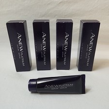 AVON Anew Platinum Age Delay Serum New In Box Trial Size .25 Oz Lot Of 4