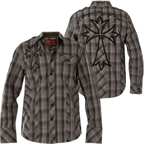 REBEL SPIRIT Hemd LSW110707 Грау Хемден 6490₽