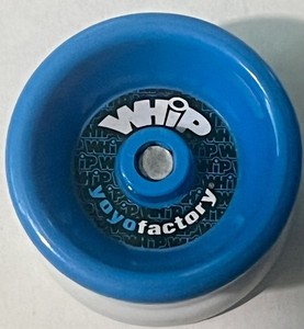 YOYOFACTORY Whip YoYo Blue and White. Used and No String. Good Condition L@@K