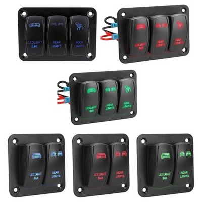 Waterproof 12 24V Toggle Switches Control Panel For Yacht Caravans 2/3 Way