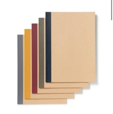 New Sealed MUJI Notebooks Lot of 5 SET B5 30 sheets 6mm Lined Colored Spine