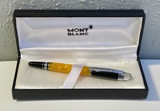 Montblanc StarWalker Orange Marble Rollerball Pen Black Ink w/ Box (Needs Refill