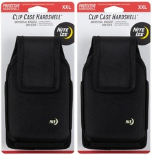 Nite Ize Clip Case Hardshell Universal Rugged Holster, XXL - Vertical 2-Pack