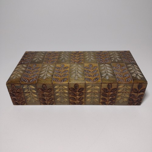Vintage European Wooden Trinket Box