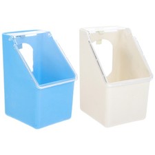  2pcs Pigeon Plastic Feeder, Quail Bird Food Feeding Hanging Box Pigeon