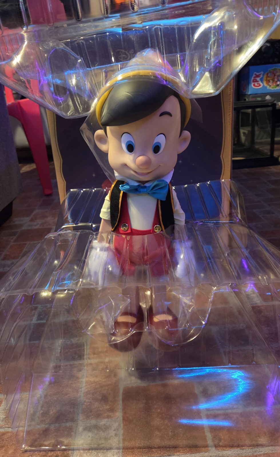Disney Supersize Pinocchio 16 inch Vinyl Figure Super7 Used In Box 