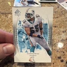 Upper Deck 2003 SP Authentic Junior Seau #55 Miami Dolphins NFL Football Card