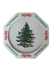 Set of 4 New Spode 4" Christmas Tree Coasters NWT