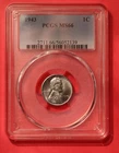 1943 Lincoln Wheat Cent - PCGS MS 66