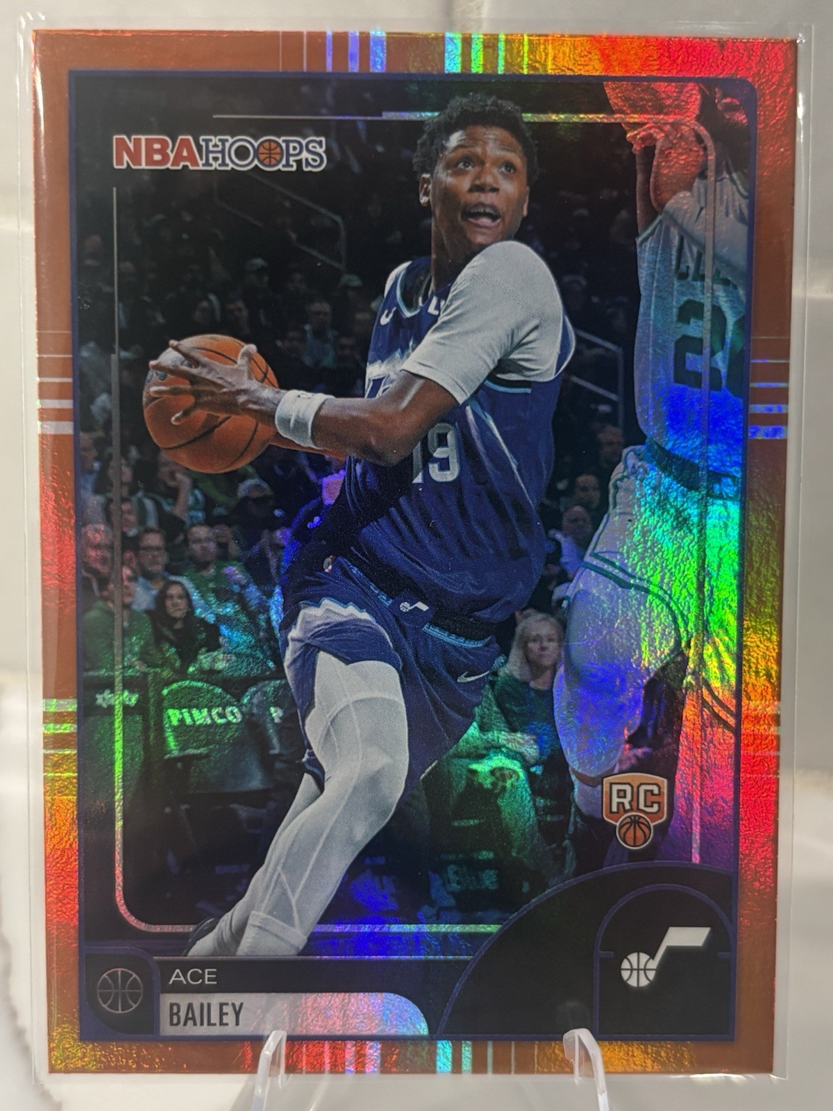 2025-26 Topps NBA Hoops - Ace Bailey Orange RC #38 Utah Jazz