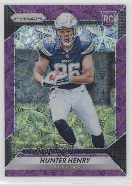 2016 Panini Prizm Purple Scope 43/99 Hunter Henry #262 Rookie RC 0r5a