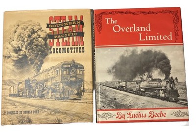 (2) Eisenbahn Zugbücher Overland LTD Southern Pacific Dampflokomotiven Beebe