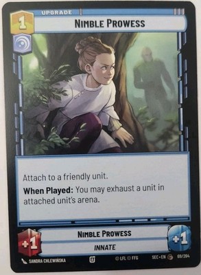 Official 2025 Star Wars Unlimited Secrets of Power Nimble Prowess #69 Card