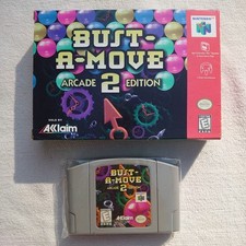 Bust-A-Move (CB, Cartridge And Box) Nintendo 64 N64 NO Instructions Puzzle Game