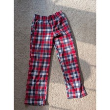 Old Navy Boys Fleece Pajama Pants Plaid Sleep Bottoms Size L 10-12