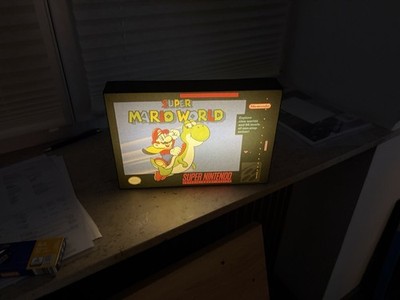 Super Mario World Luminart Leuchtbild Wandkunst