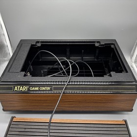 Orig Atari 2600 VCS W Controllers Game Center 25 Games Game Case & Adapter Works