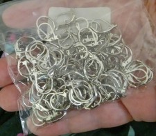 50 Pcs 25 Prs Silver Plate Lever Back Earrings Hooks Open Loop Lot Findings