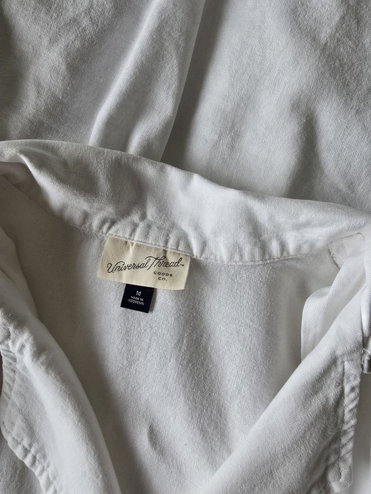 Universal Thread White Linen Button Down Short Sl… - image 12