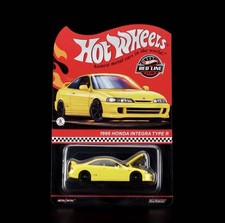 Rlc Hot Wheels 1995 Honda Integra Type R Acura Yellow Red Line Club Rlc Hot Wheels 1995 Honda Integra Type R Acura Yellow Red Line Club