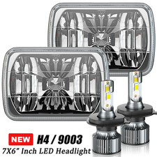 For Dodge Rampage 1982-1984 Pair 7x6 5x7 Headlights Hilo Drl For Dodge Rampage 1982-1984 Pair 7x6 5x7 Headlights Hilo Drl