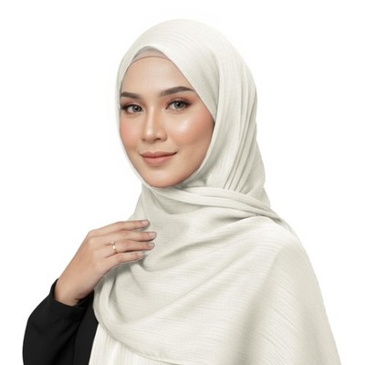 Luxus Seide Hijab für Frauen Satin Crinkle Kopfbedeckung Hijab langer Schal Stola Halstuch