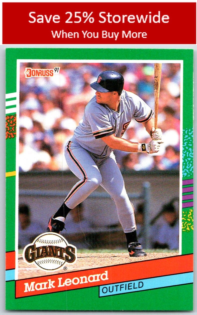 Mark Leonard RC 1991 Donruss #526b San Francisco Giants