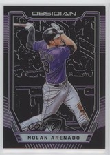 2019 Chronicles Obsidian Electric Etch Purple Prizm 35/99 Nolan Arenado #56 o7m