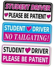 Student Driver Magnet for Car, Colorful New Drivers Magnets, Please Be Patient