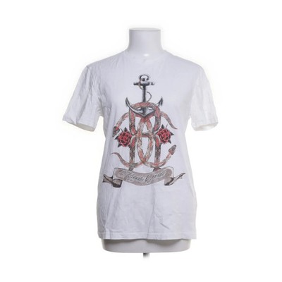 Roberto Cavalli, T-shirt, Größe: M, Weiß/Mehrfarbig, Print, Damen #lId